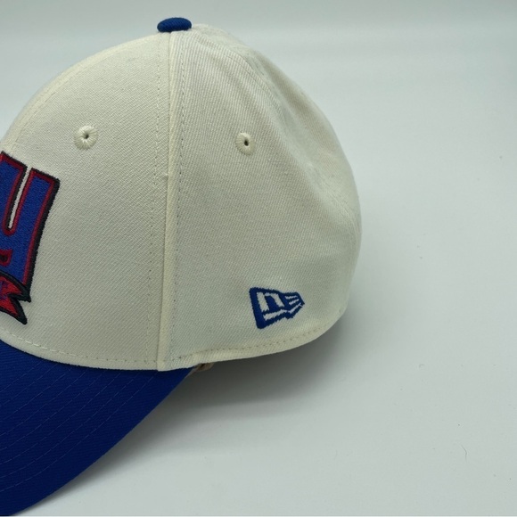 New York Giants New Era Cream Royal L/XL 2022 Sideline 39THIRTY 2 Tone Flex Hat - Picture 6 of 10